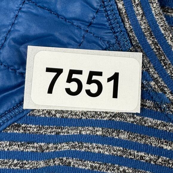 Lululemon Run Slope Stripe Limitless Blue Ice Queen Long Sleeve Shirt Size 4 - Picture 13 of 13